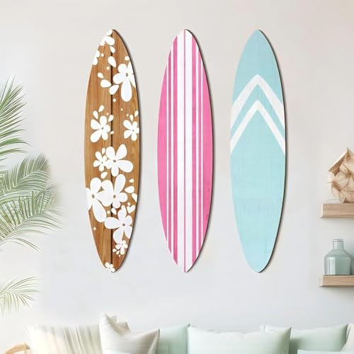 Planche de surf deco murale bois pour embellir la chambre de votre enfant
