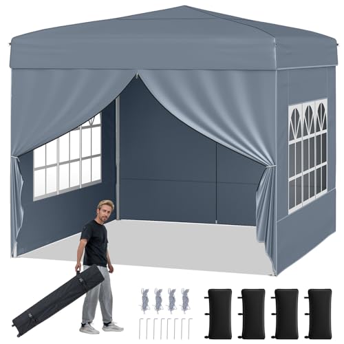 Tangkula 10x10 FT Pop Up Canopy, Outdoor Canopy Tent...