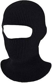 Geyoga Balaclava Face Mask Soft Breathable Multipurpose Windproof Balaclava 1 Hole Knitted Ski Mask Balaclava Adult Winter Motorcycle Balaclava