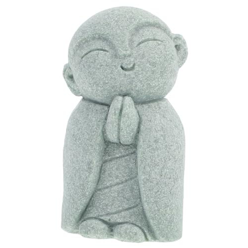 Cabilock Minimalistische Buddha Gartenfigur Aus Kunststein Dekorative Zen Statue Für Meditation Wetterfeste Gartendekoration Feng Shui Skulptur Für Haus Und Outdoor