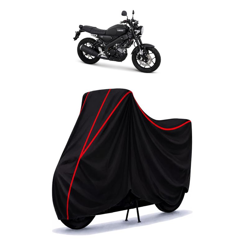 Image of XSR Water Resistant Bike Cover for All Motorcycles & Scooters | Heavy Duty Premium Taffeta Fabric | UV Protection, Dustproof, Scratchproof | All Weather Two Wheeler Body Cover with Elastic Bottom
