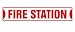 FIRE STATION Street Sign firefighter house fireman trucks cook | Indoor/Outdoor |  18" Wide Plastic Sign