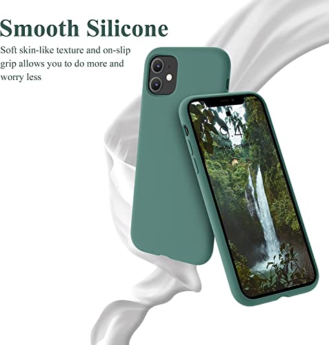 OTOFLY for iPhone 11 Case, Phone Case 11,Slim Shockproof, Anti-Fingerprint, Anti-Scratch Microfiber Lining, Protective Cover Compatible with iPhone 11 6.1 inch - Pine Green by OTOFLY - Used condition - Image 3
