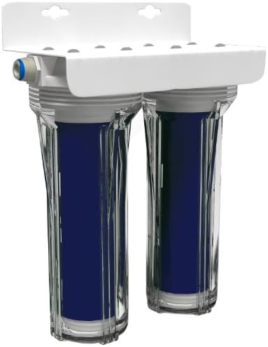 Aquatic Life Dual Deionization Canister System w/2-10" Color Changing Resin Cartridges