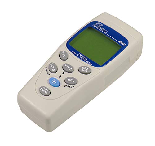 Sper Scientific 800007 2 Channel Thermocouple Thermometer, Type K/J