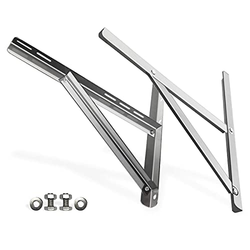 Jeacent Wall Mounting Bracket Rust Free Stainless Steel Support For 9000-24000Btu Condenser Ductless Mini Split Air Conditioner Heat Pump Systems #TOP7