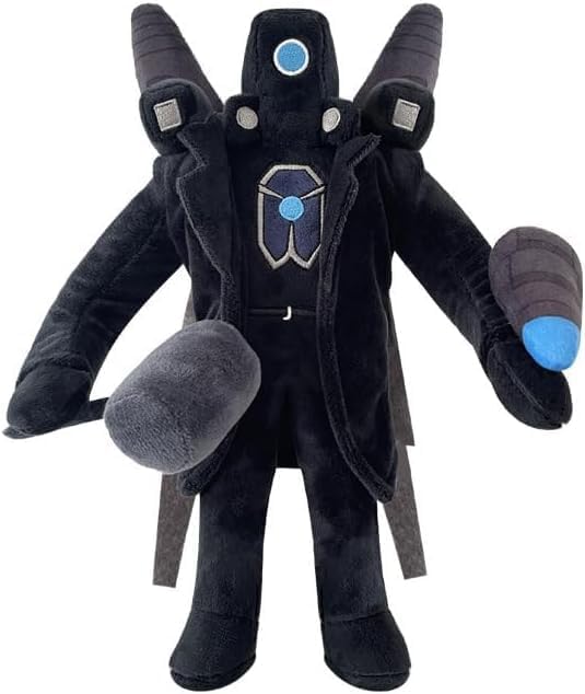 Skibidi Toilet Plush Toy, Cameraman Plush,Speakerman Plush.Fun and Whimsical Trio: Cameraman Plush, Skibidi Toilet Toy Plush, and Speakerman Plush Set for Kids and Collectors (Titan Cameraman Upgrade)