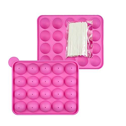 Miniatura 2 de Moldes Para Pasteles, Molde De Silicona Para Piruletas, 20 Moldes Para Dulces, Moldes Para Pasteles Moulle Pop Traer 20 Palitos De Piruleta, Juego Para Pasteles Ideal Para Piruletas Cupcakes