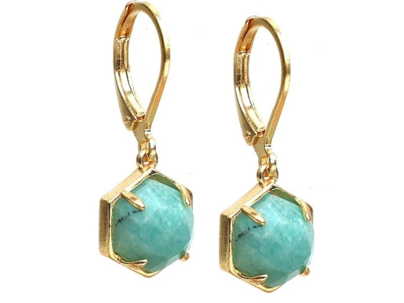 Gempires Natural Amazonite Bezel...