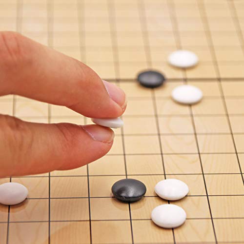 Medium Magnetic 19X19 Go Chess Set Game 11Inch/28Cm Portable With Single Convex Plastic Stones And Go Board Classic Chinese Strategy For Kids & Adult #TOP2