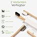 Greenable ® Nano Zahnbürste aus Bambus [4er Set] – 20.000 Extra weiche Borsten – 100% BPA-frei - Bamboo Toothbrush - Vegane & umweltfreundliche Bambus Zahnbürste (Weiß)