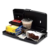 Dewkou 1 PC Car Backseat Organizer, Multi-Functional Portable Foldable Car Backseat Tray Desk for Food, Meal, Snack, Laptop, Universal Waterproof Car Backseat Tray Desk (Black)