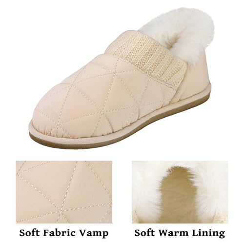 MIXIN Womens Memory Foam Slippers Slip-On Comfy Fuzzy Knit Bedroom Slipper Warm House Shoes for Indoor & Outdoor Comfort2