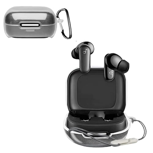 For Anker SoundCore R50i NC �P�[�X �_�炩�ȃV���J�Q���̃X�|�[�c�N�[���ȃf�U�C�� �Ռ��z�� �h�� �h�o �y�� �����h�~�p�̃t�b�N�𓋍ڂ��� �X�����\�t�g �P�[�X�J�o�[ Anker SoundCore R50i NC �J�o�[�i�N��