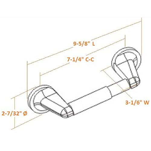 Design House 558098 Alta Bay Toilet Paper Holder, Polished Chrome #TOP2