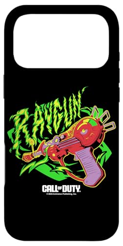 Call Of Duty RayGun Neon Green Fire Retro Logo X}zP[X iPhone 17 Pro Max p