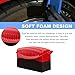 Sylvil 2 PCS Tire Dressing Applicator, Car Tire Shine Applicator Polishing Sponge Pads with Lid, Waxing Polishing Cleaning Tools Wheel Applicator Foam, Detailing Car Accessories (Red)