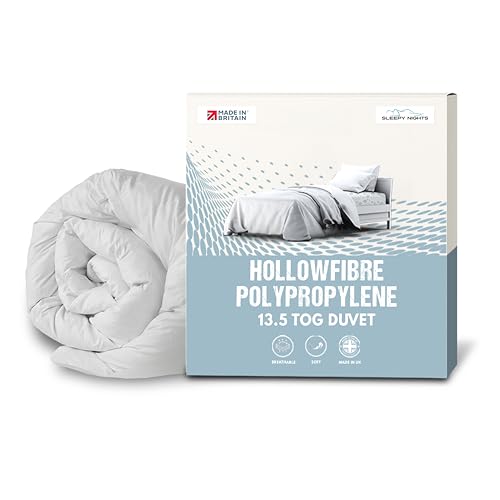SleepyNights Duvet Quilt Double 13.5 Tog Winter Warm Season Non Allergenic Hollowfibre - Polypropylene Cover …