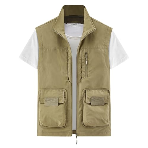 Chaleco de pesca para hombre, chaleco de verano informal para fotografía, safari y caza al aire libre