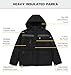 Caterpillar Men's Heavy Insulated Parka (Regular and Big & Tall Sizes), Black, Large