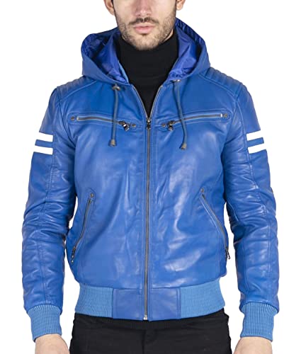 Veste en cuir véritable homme idéale pour vos sorties urbaines