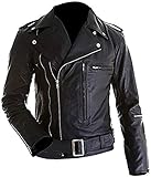 HiFacon Terminator 2 Judgment Day Schwarzenegger Black Leather Jacket