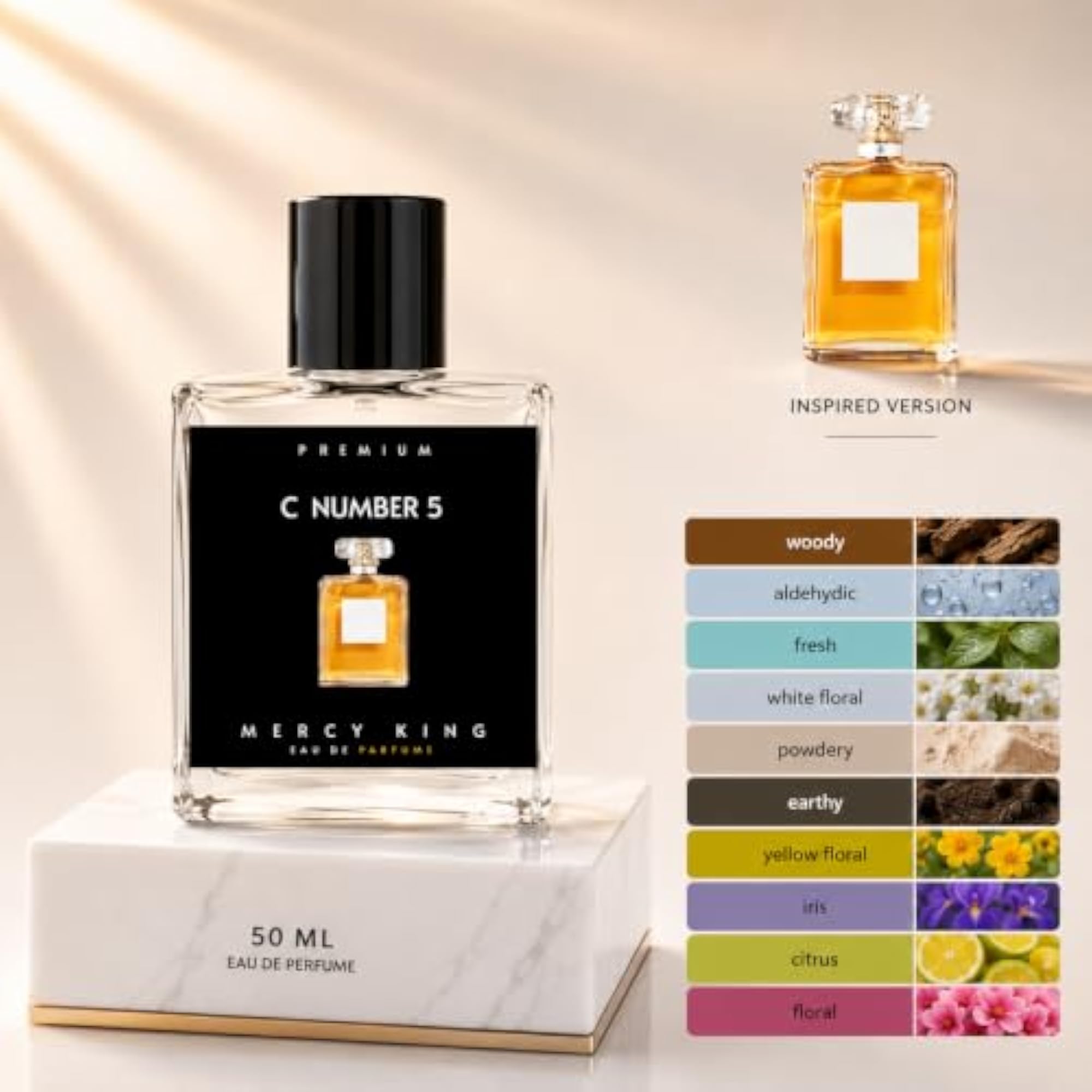 C Number 5 Inspired Eau De Parfum - 20 ml, Classic Scent