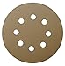Tigershark 5 Inch Sanding Discs 8 Hole Grit 400 5pcs Pack Special Anti Clog Coating Paper Gold Line Hook and Loop Velcro Dustless Random Orbital Sander Paper Very Fine