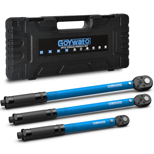 3-Piece Torque Wrench Set with Case