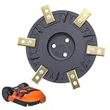 Disco de cuchillo para Worx S&M, Landxcape, Kress & Einhell para cortacésped, disco con 6 cuchillas, incluye hoja