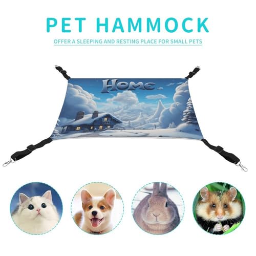 Hamac pour chat doux et respirant avec sangles réglables de repos