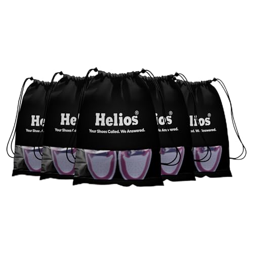 Image of Helios Shoe Bag | for Travel Bag for Man & Women | Shoes Cover for Storage at Home Gym | Reusable Travelling Accessories Organizer Pouch Travel Essentials |Footwear Bags for Travelling (Pack of 5)