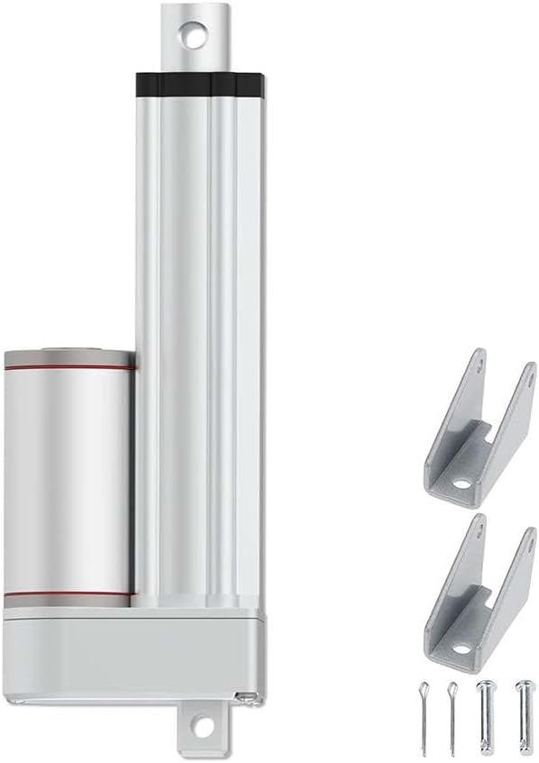 Electric Actuator Linear Actuator Stroke 50-800mm Thrust 20-2000N Speed 5-110mm/s IP54 12V/24V Compatible for Agricultural Machinery Industrial Electric Lifting System Tow Bed Electric Sofa Electric Lift Lever 12V, 50mm