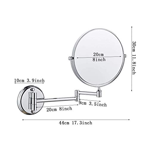 Miroir de rasage pivotant double face 3X pour un maquillage précis - 6