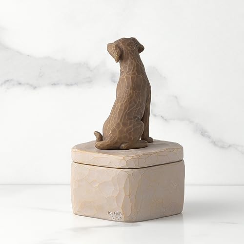 Willow Tree Love My Dog Dark Keepsake Box