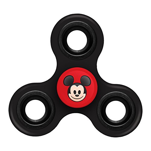 FOCO Disney Mouse Diztracto Spinnerz Three Way Set-Mickey Spinner Toy, Red, 3
