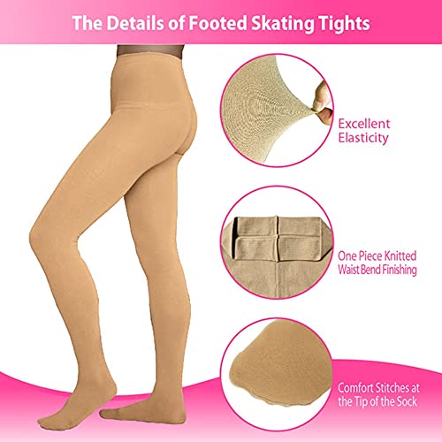 Image of ChloeNoel Figure Skating Footed Tights TF8830