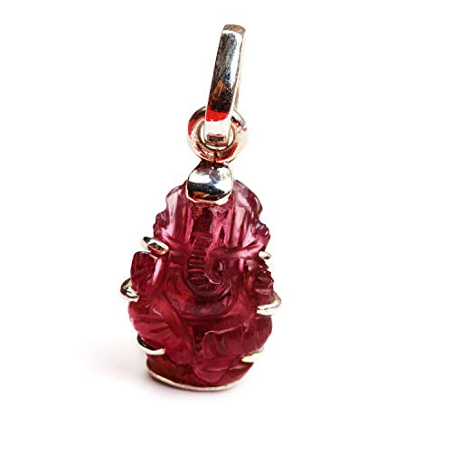 Pendentif argent Ganesh et tourmaline pour harmoniser votre style quotidien