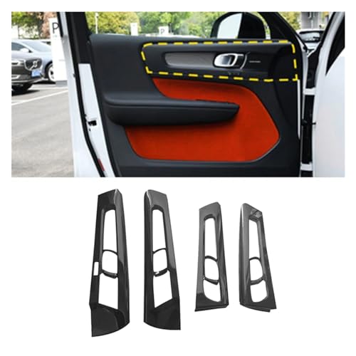 Garniture poignée intérieure Volvo XC40 look carbone premium
