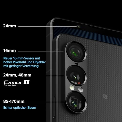 Sony Xperia 1 VII - 6,5" 19,5:9 FHD+ HDR OLED 120Hz, Dreifachobjektiv mit Ultraweitwinkel-Objektiv, 3,5mm Audio, Android 15, IP65/68, Dual SIM, Slate Black - 7