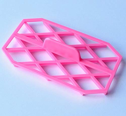 WJSYSHOP Rhombus Diamond Shape Fondant Cake Mould Embosser Embossing Cutter Mold Stamp