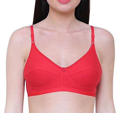 Image of INNER TOUCH Women's Cotton Non-Padded Bra (Pack of 3)