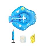 ★ Matériel de sécurité pour bébé: L'anneau de flotteur pour bébé est fabriqué en PVC durable et étanche d'une épaisseur de 0,35 mm.