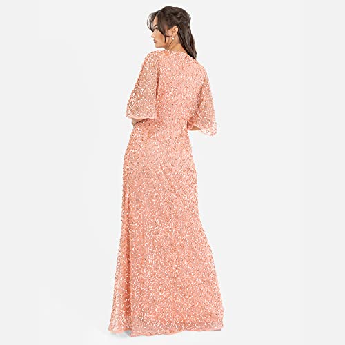 Robe longue pailletée pour invitée de mariage chic