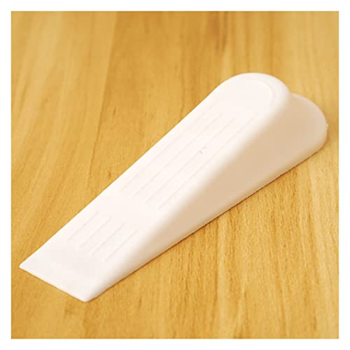 XIAOSAKU Butées de porte Butées de porte en plastique en forme de cale Butées de porte antidérapantes noires pour bureau, maison, sécurité pour bébé, butée de porte au sol pour bas de porte (couleur :