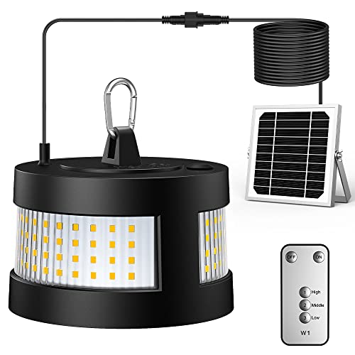 Ainostone Solar Hängelampe mit Fernbedienung 160LEDs Solarlampen Auto...