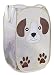 Mesh Popup Laundry Hamper - Portable, Durable Handles, Collapsible for Storage and Easy to Open. Folding Pop-Up Clothes Hampers are Great for The Kids Room, College Dorm or Travel. (Puppy)