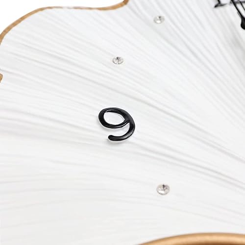 Miniatura 3 de AOKLEY Reloj de pared Ginkgo Leaf Wall Clock WPendulum Creative Battery Operated Non Ticking Quartz Clock Elegant Decorative Hanging Clock for