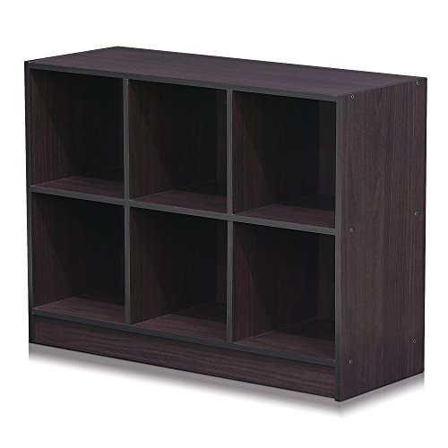 Furinno Basic 3X2 Bookcase Storage, Dark Walnut #TOP4