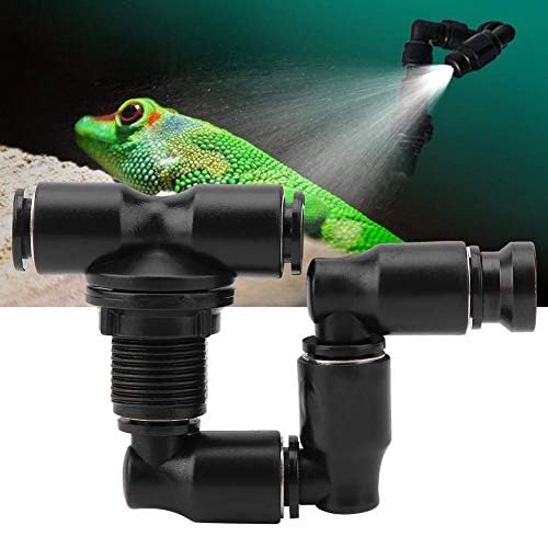 HEEPDD Reptile Terrarium Nozzle, 360° Adjustable Fogger Mist Sprinkler for Rainforest Tank Amphibians, Plants, Flowers, Reptiles - Image 2